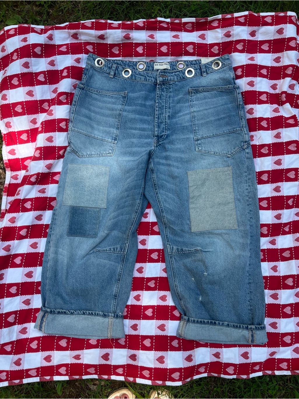 We The Free- Moxie Low Slung Barrel Jeans